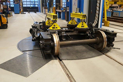 Turntables for bogies